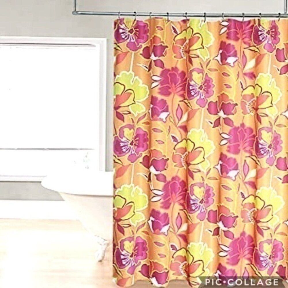 Regal Floral Water Repellant Shower Curtain